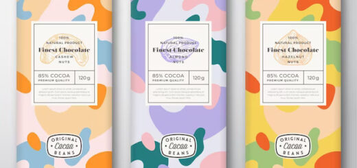 chocolate-labels-set-abstract-vector-packaging-design-layouts-collection-modern-typography-hand-drawn-almond-hazelnut-cashew-nuts-sketches-colorful-camouflage-pattern-background-isolated_167715-2580