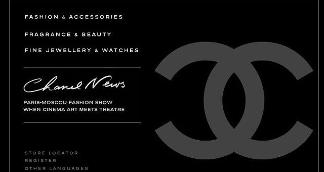 Chanel Brand Luxury Website Design